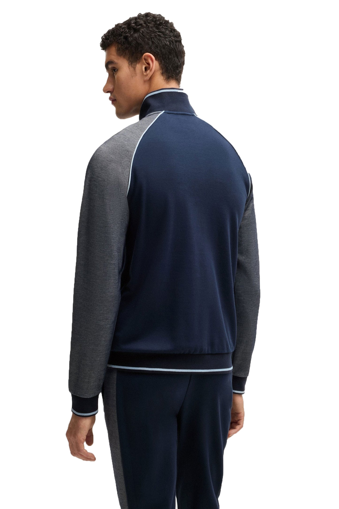 Giacca da tuta Boss Quarter Zip blu scuro