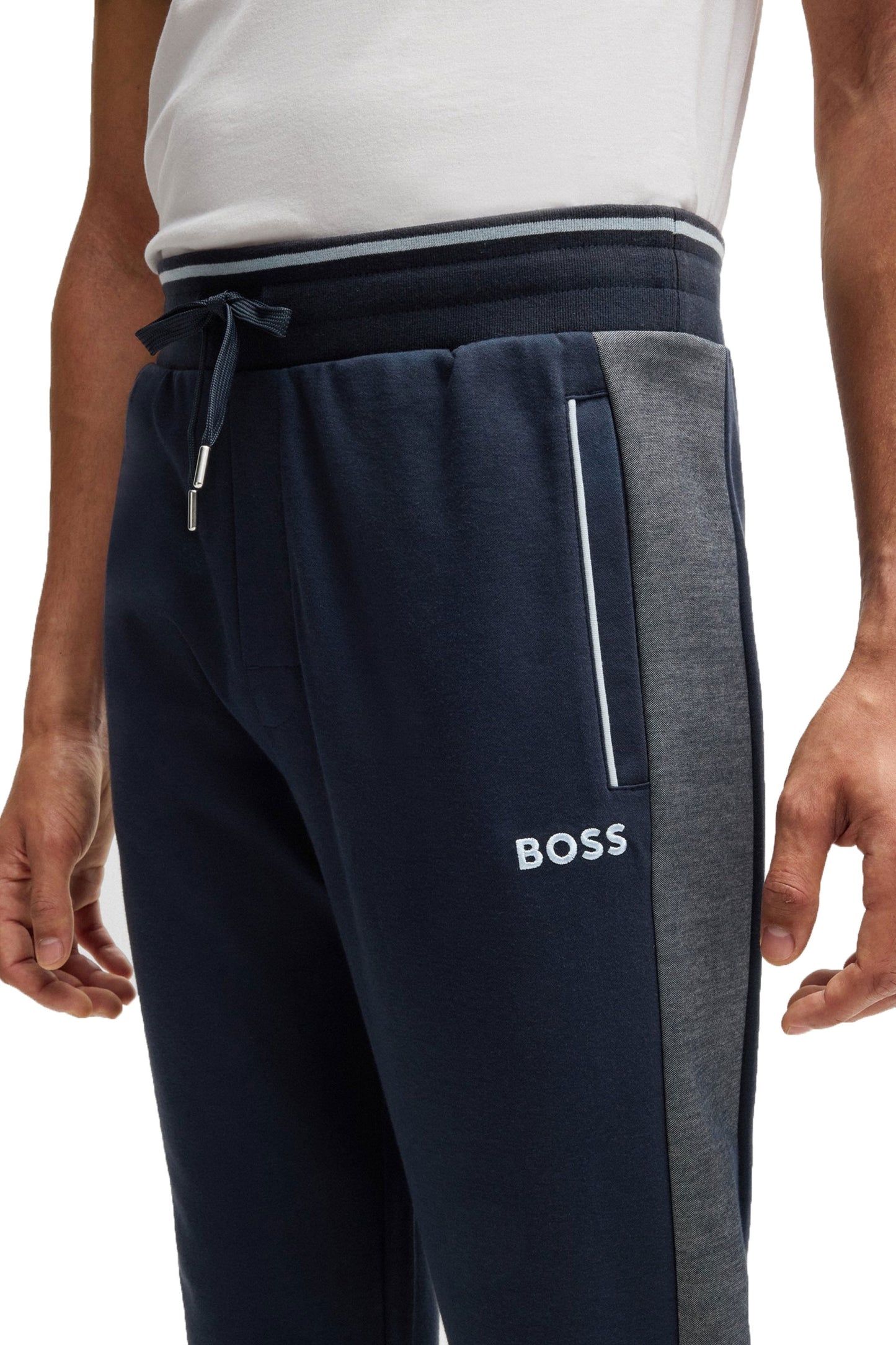 Boss Tracksuit Pants Dark Blue