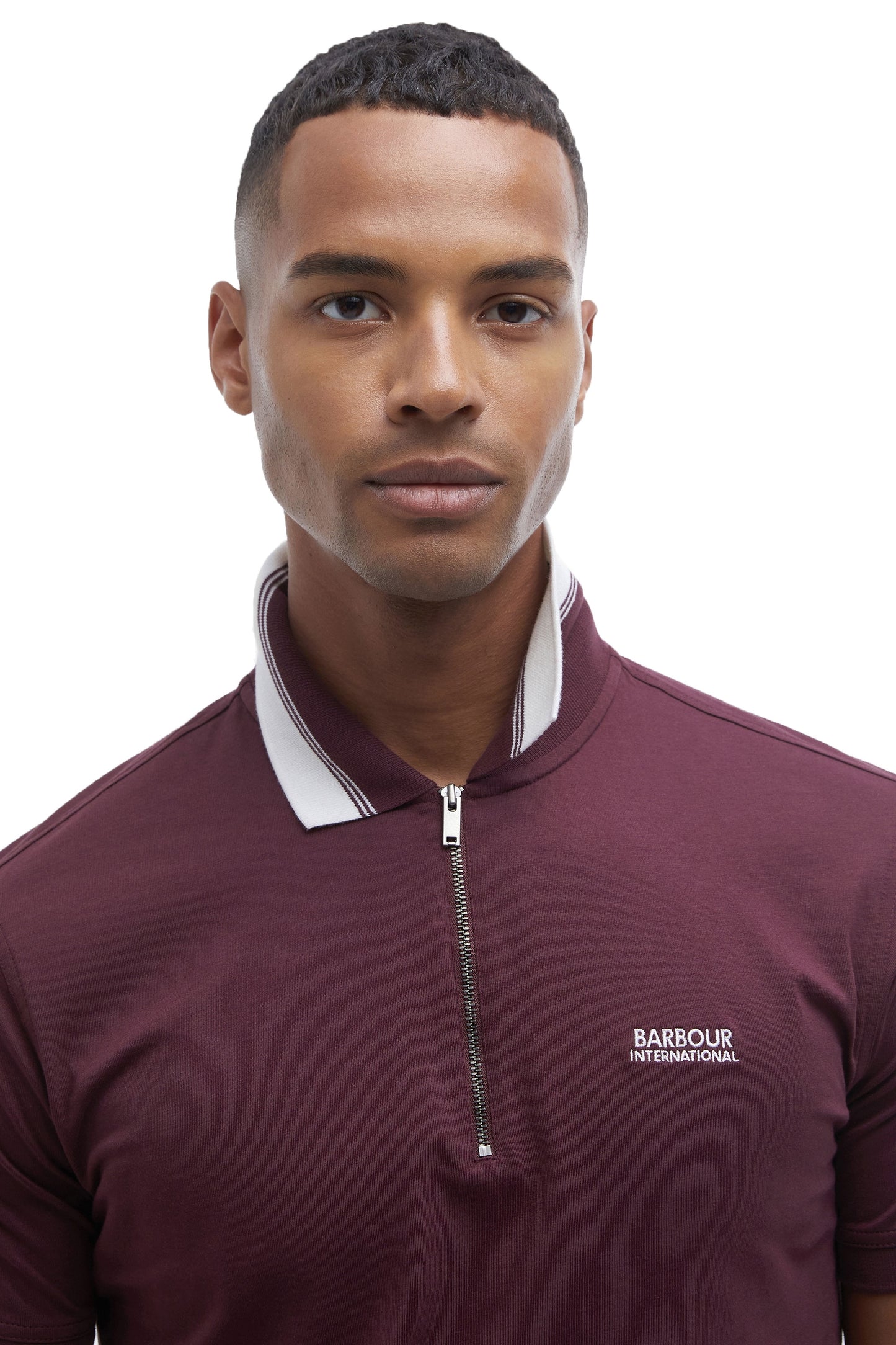 Polo Barbour International Orton Bordeaux
