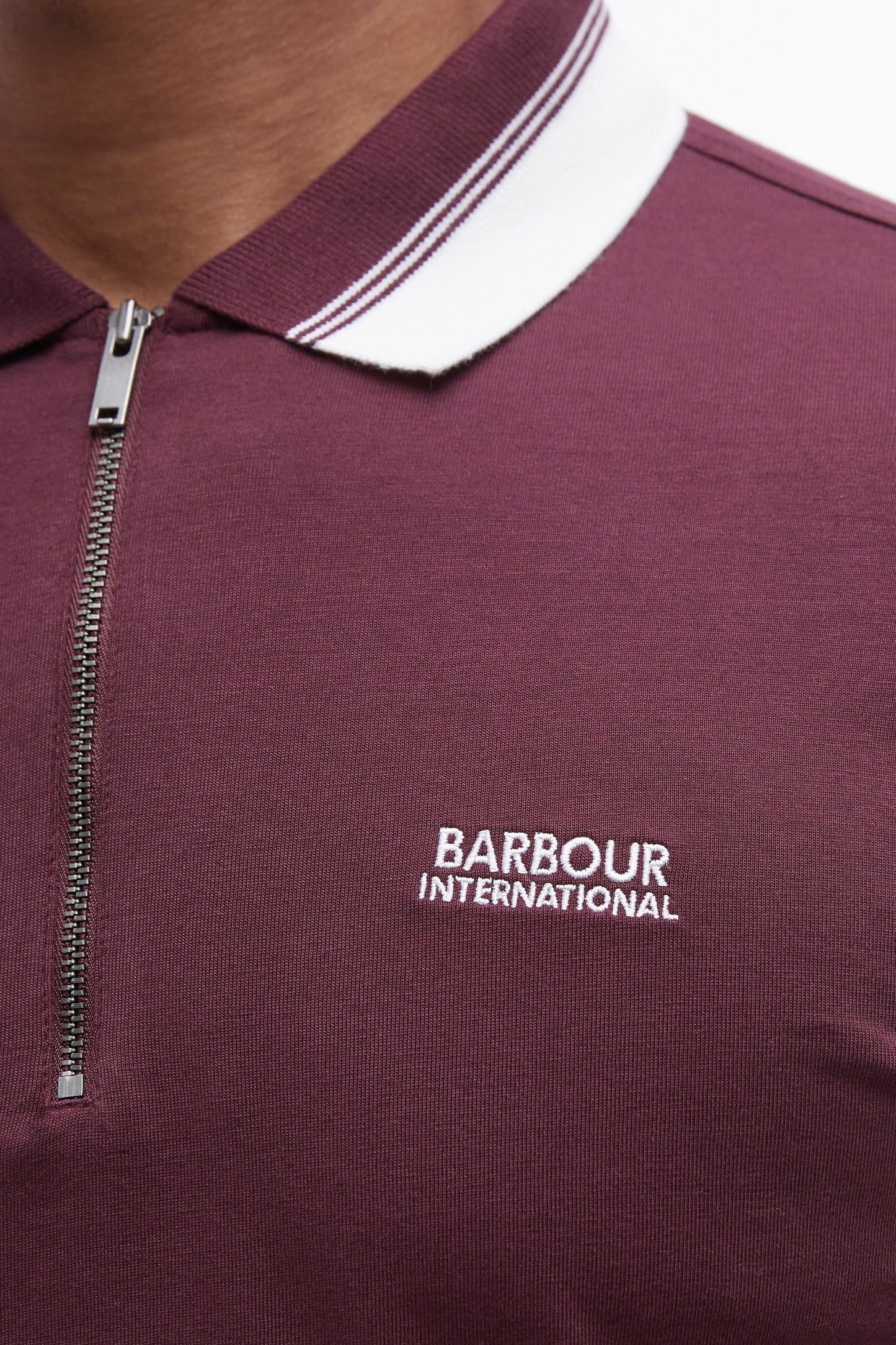 Polo Barbour International Orton Bordeaux