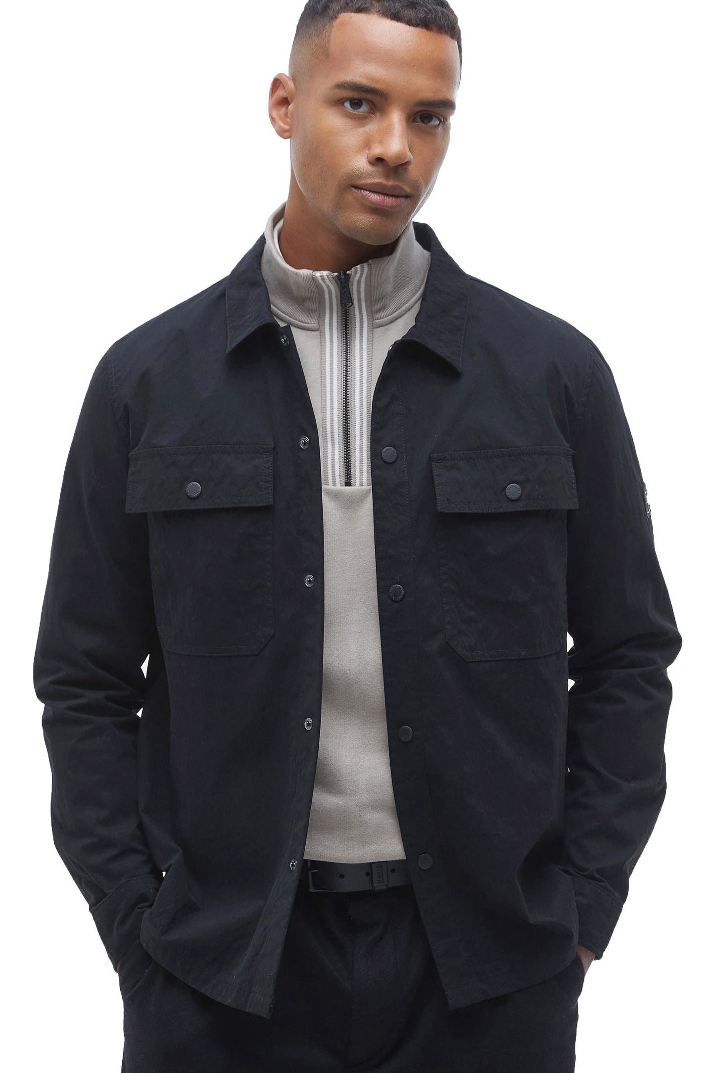 Barbour International Rocco Overshirt Black