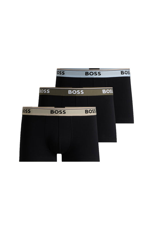 Boxer corti Boss 3p Trunk Beige/cachi/blu