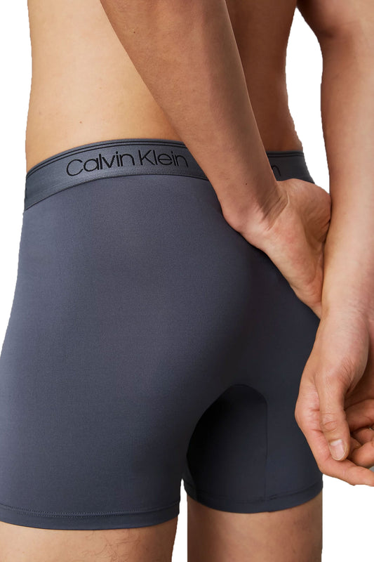 Calvin Klein Microfiber Boxer Brief Black/Olive/Grey