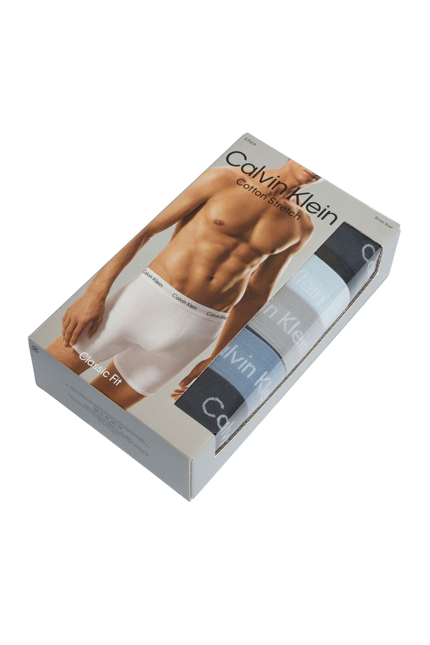 Calvin Klein 5 Pack Classic Fit Boxer Briefs Blu navy/azzurro/grigio/blu/nero