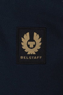 Belstaff Tipped Polo Shirt Dark Ink Belstaff