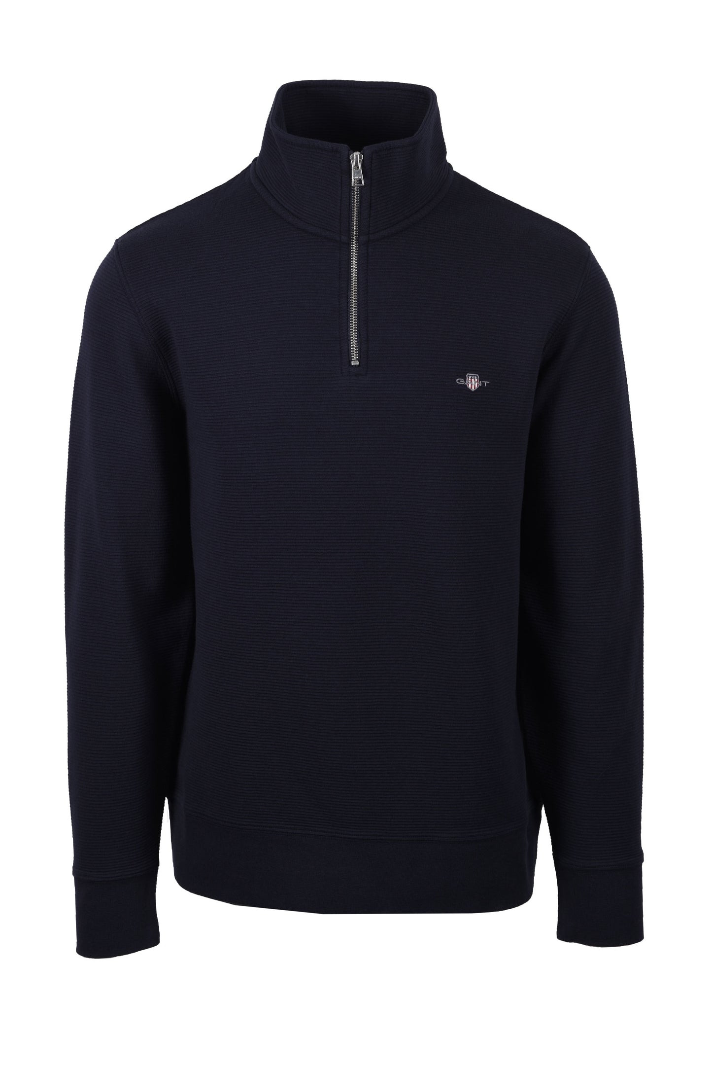 Maglieria Gant Texture Half Zip Blu Sera