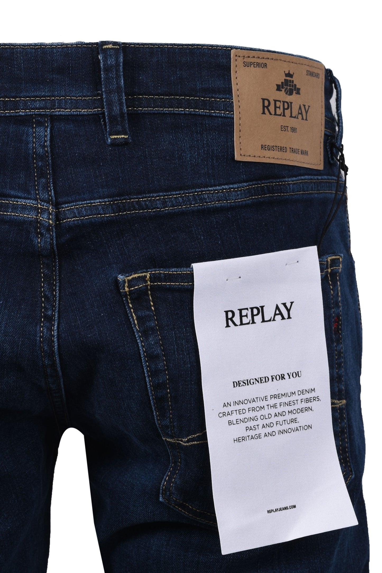 Jeans denim Replay Grover Denim scuro