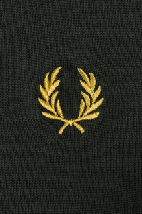 Fred Perry Cotton Knitted Polo Court Green Fred Perry