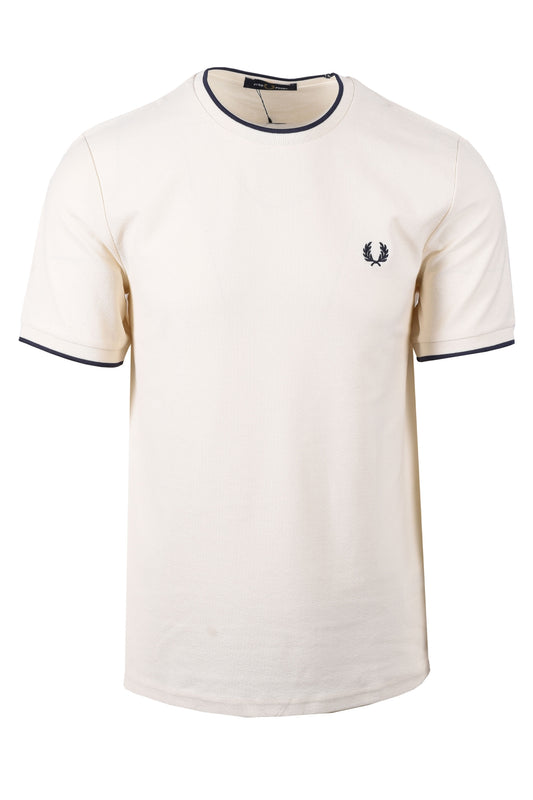 Fred Perry Crepe Pique T-shirt Ecru