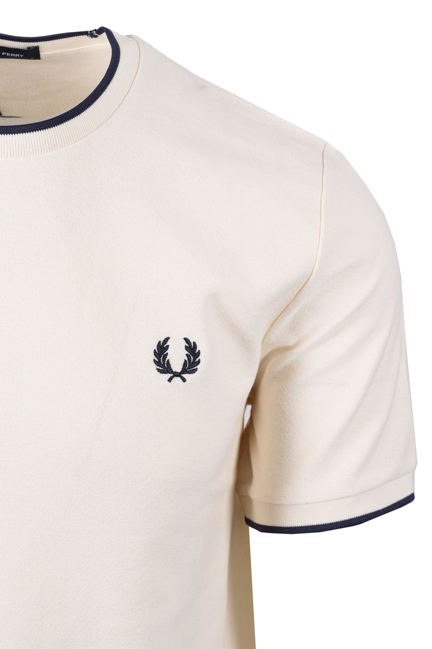 T-shirt Fred Perry Crepe Pique Ecru