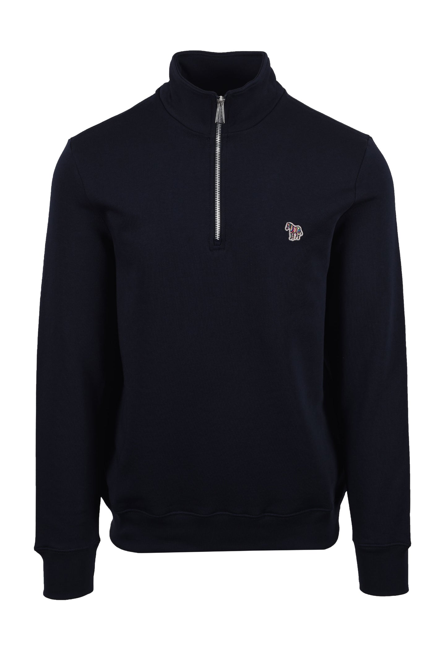 Paul Smith Reg Fit Half Zip Felpa Zebra Blu Scuro