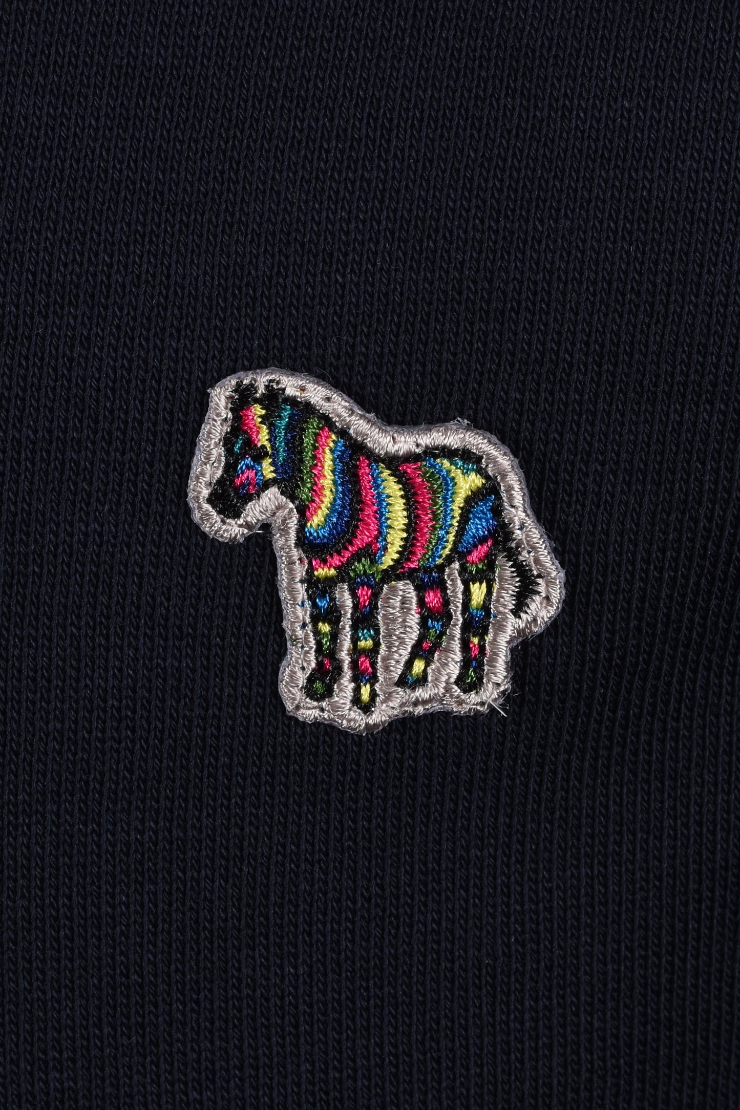 Paul Smith Reg Fit Half Zip Felpa Zebra Blu Scuro