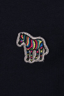 Paul Smith Reg Fit Half Zip Sweat Zebra Dark Navy Paul Smith