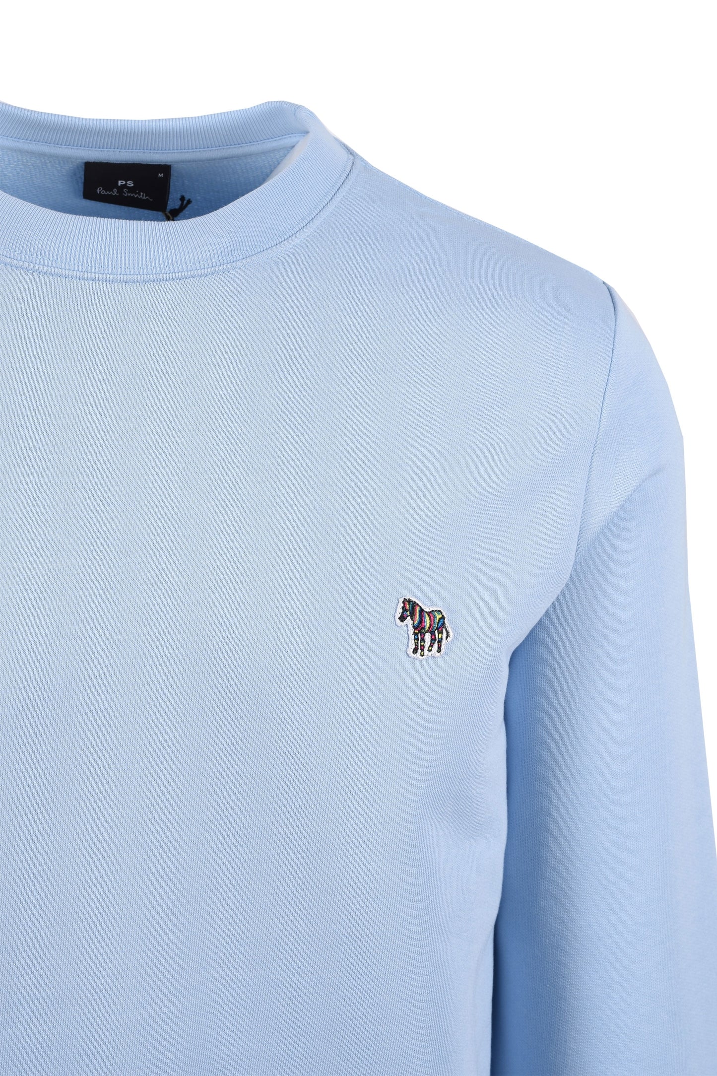 Felpa Paul Smith Reg Fit Zebra Azzurro Chiaro