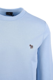 Paul Smith Reg Fit Sweatshirt Zebra Light Blue Paul Smith