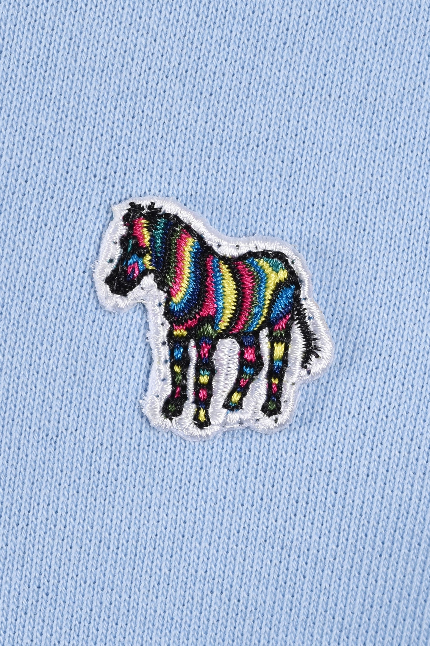 Felpa Paul Smith Reg Fit Zebra Azzurro Chiaro