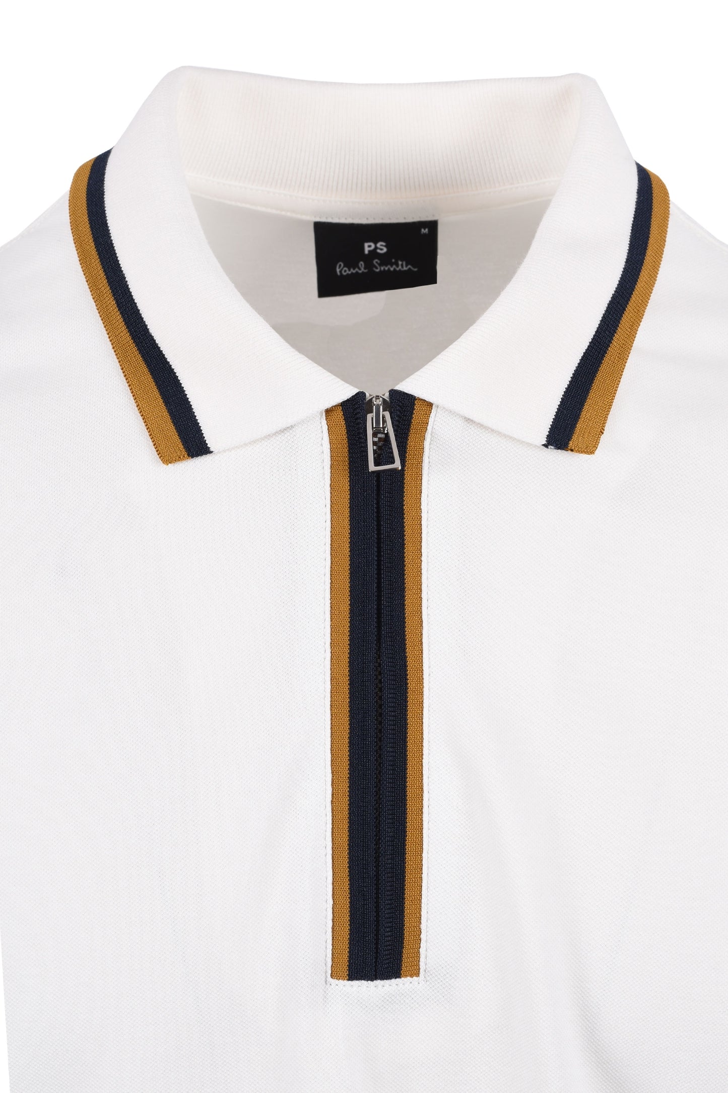 Paul Smith Reg Half Zip Polo Ecru
