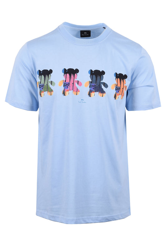 Paul Smith Reg Fit Ss Teddy T-shirt azzurro chiaro
