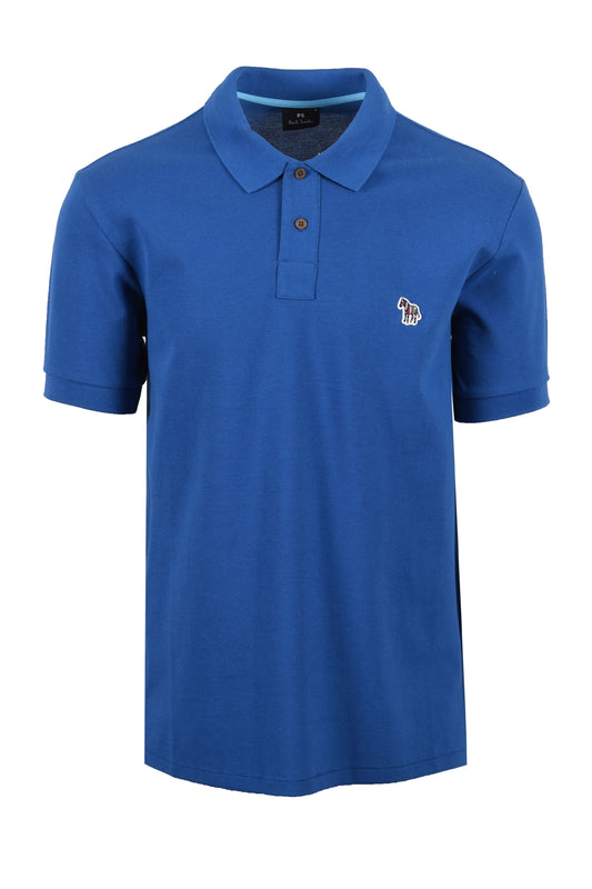Paul Smith Reg Fit SS Polo Zebra Blu