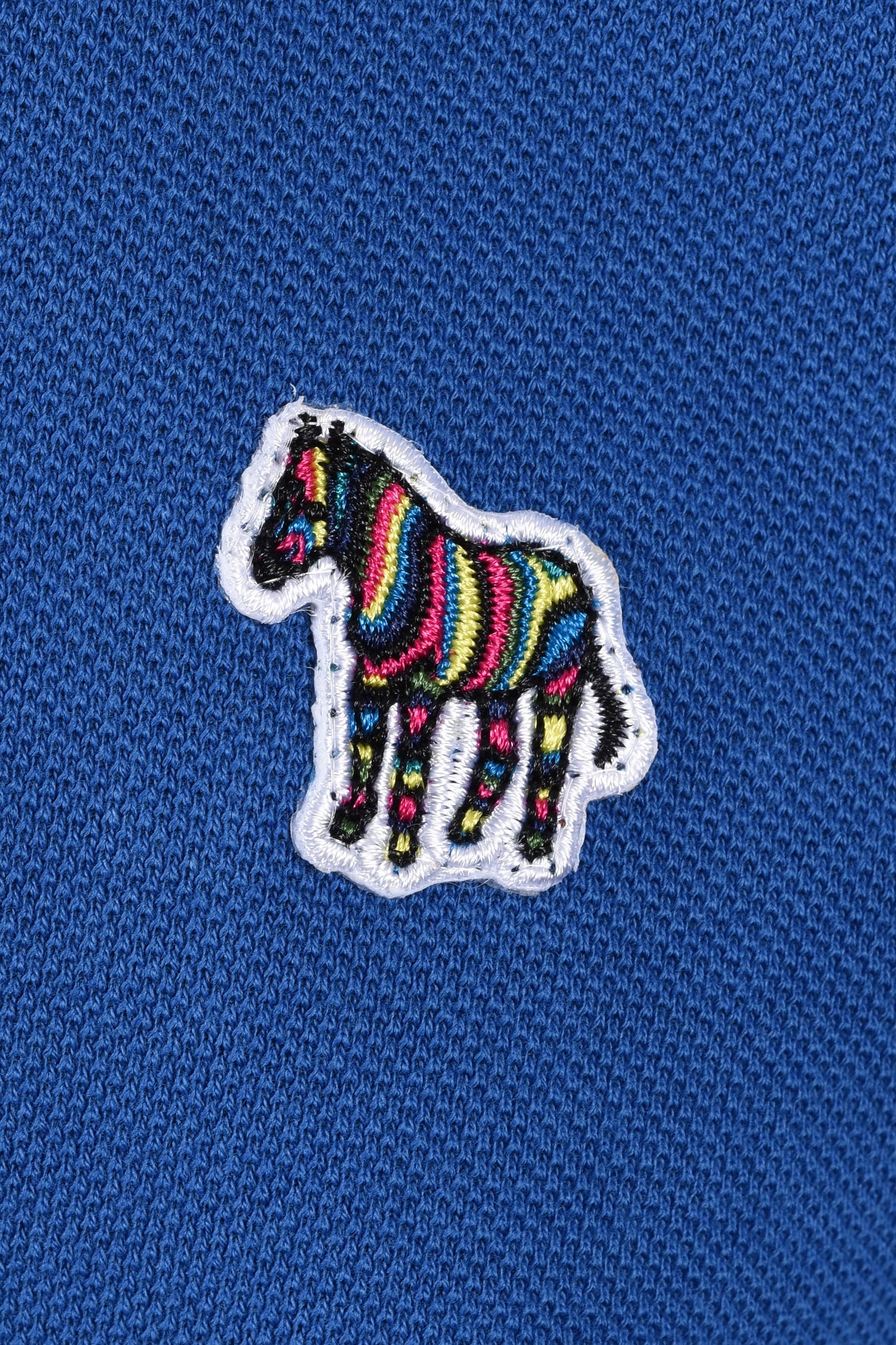 Paul Smith Reg Fit SS Polo Zebra Blu