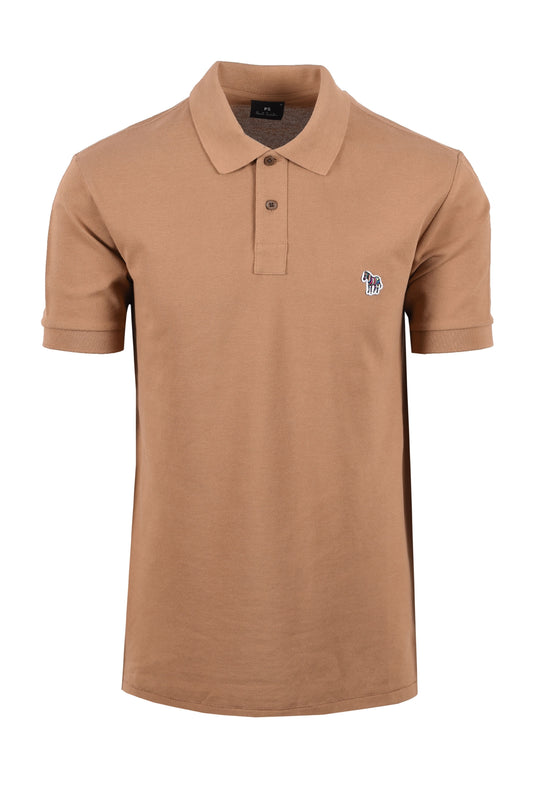 Paul Smith Reg Fit SS Polo Zebra Cammello