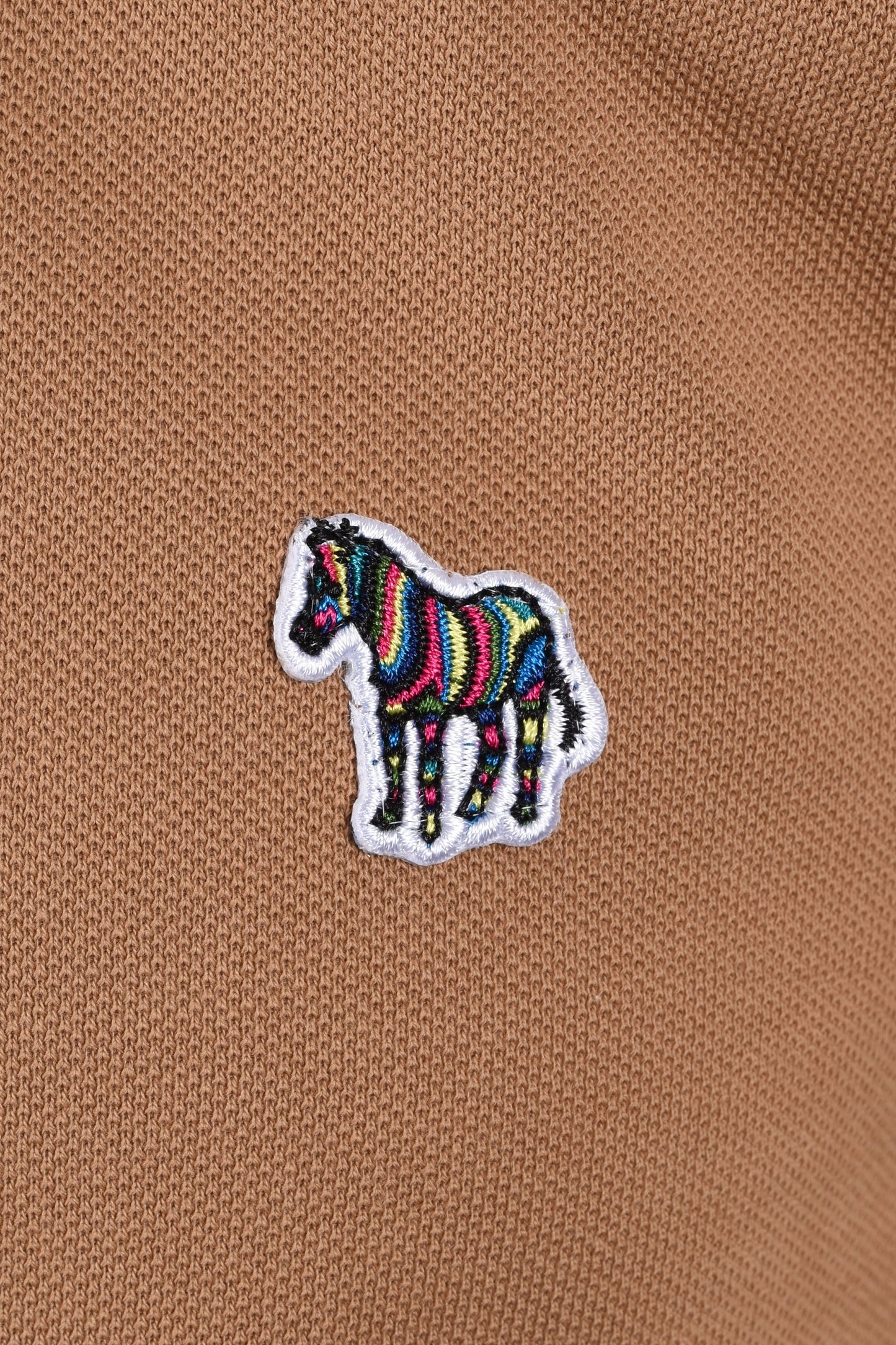 Paul Smith Reg Fit SS Polo Zebra Cammello