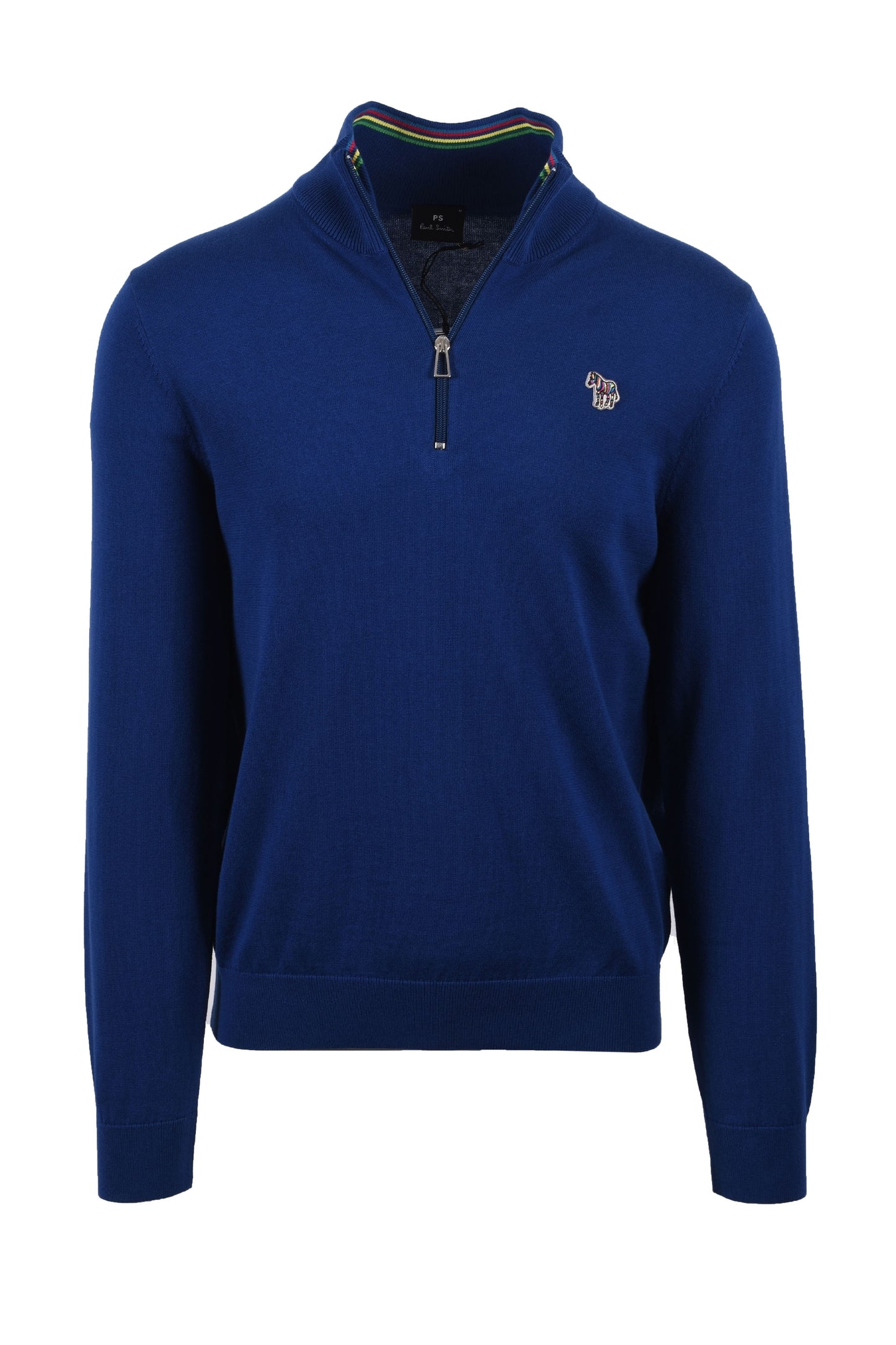 Felpa con zip e logo zebra Paul Smith blu