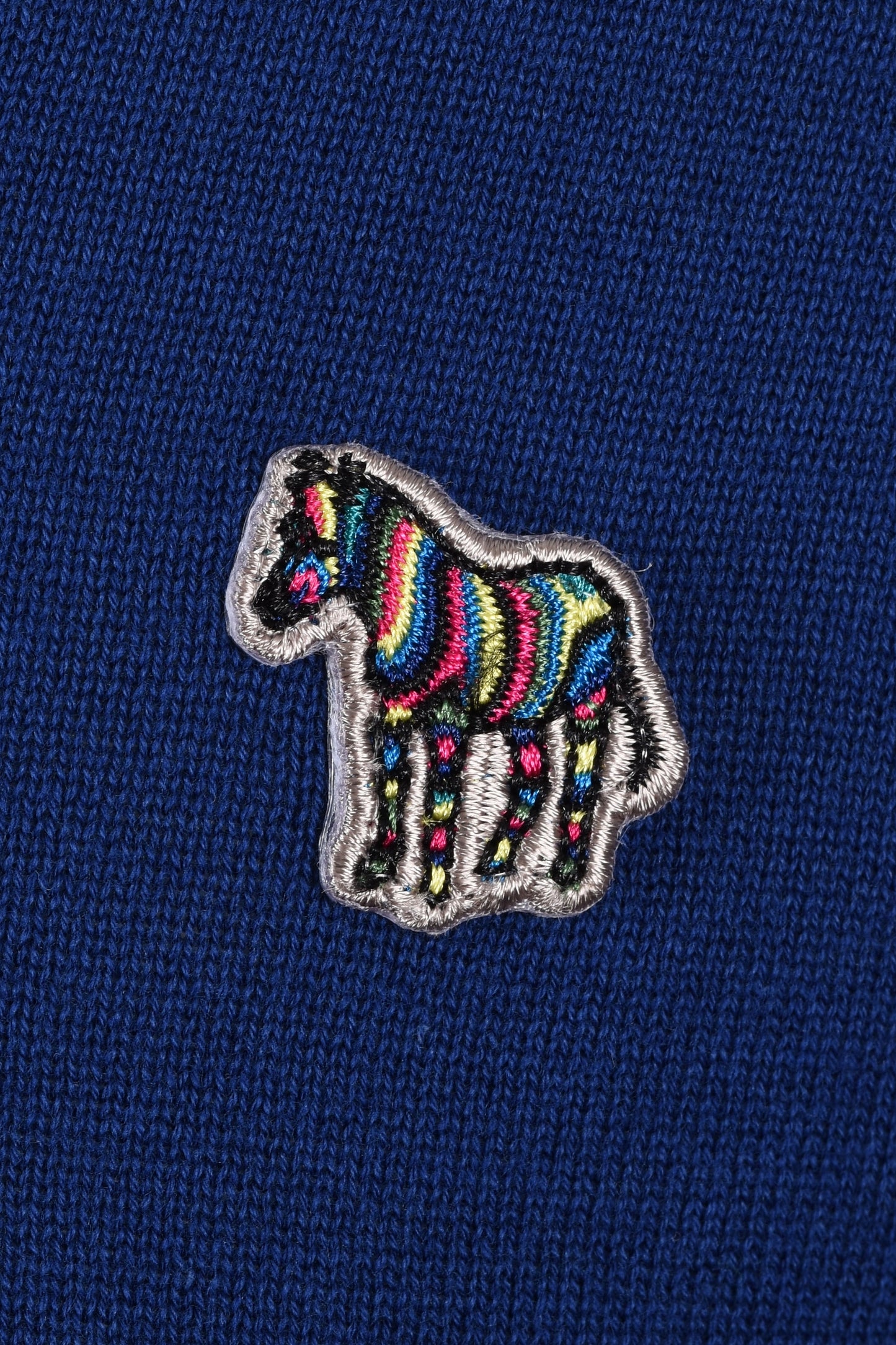 Felpa con zip e logo zebra Paul Smith blu