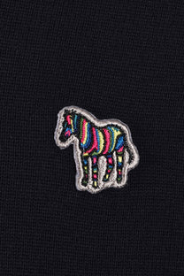 Paul Smith Zebra Logo Zip Neck Sweat Dark Navy Paul Smith