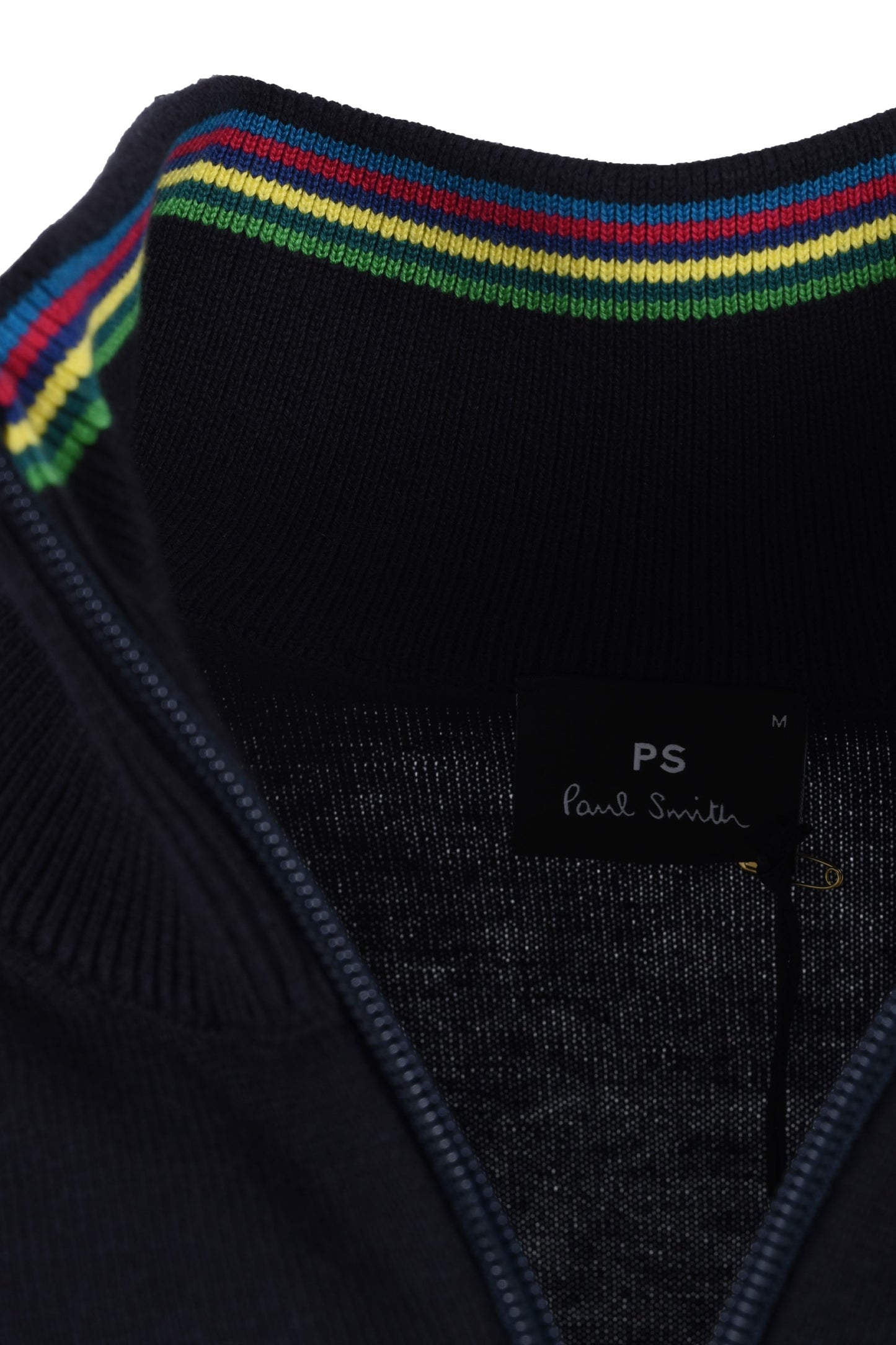 Felpa con zip e logo zebra Paul Smith blu navy scuro