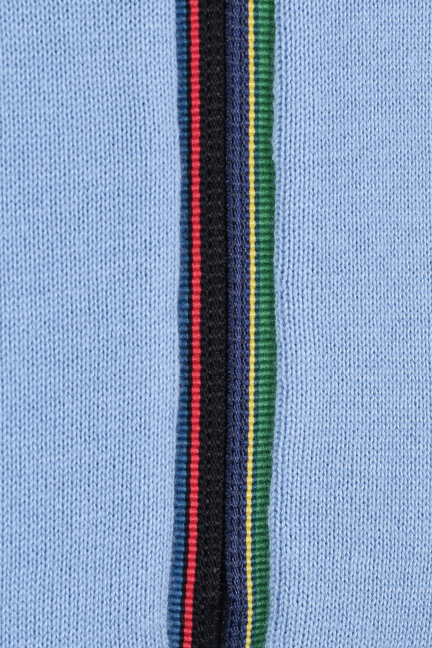 Paul Smith Zip Neck Maglia Polo Azzurro Chiaro
