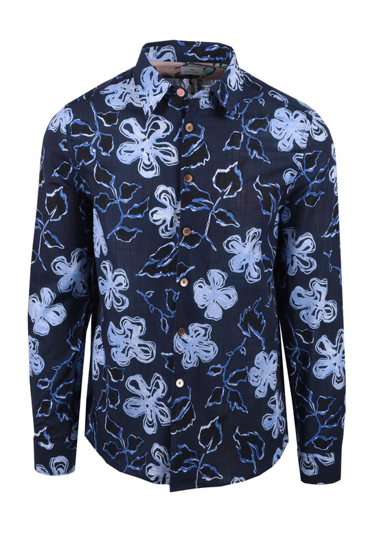 Camicia Paul Smith Reg Fit LS blu scuro