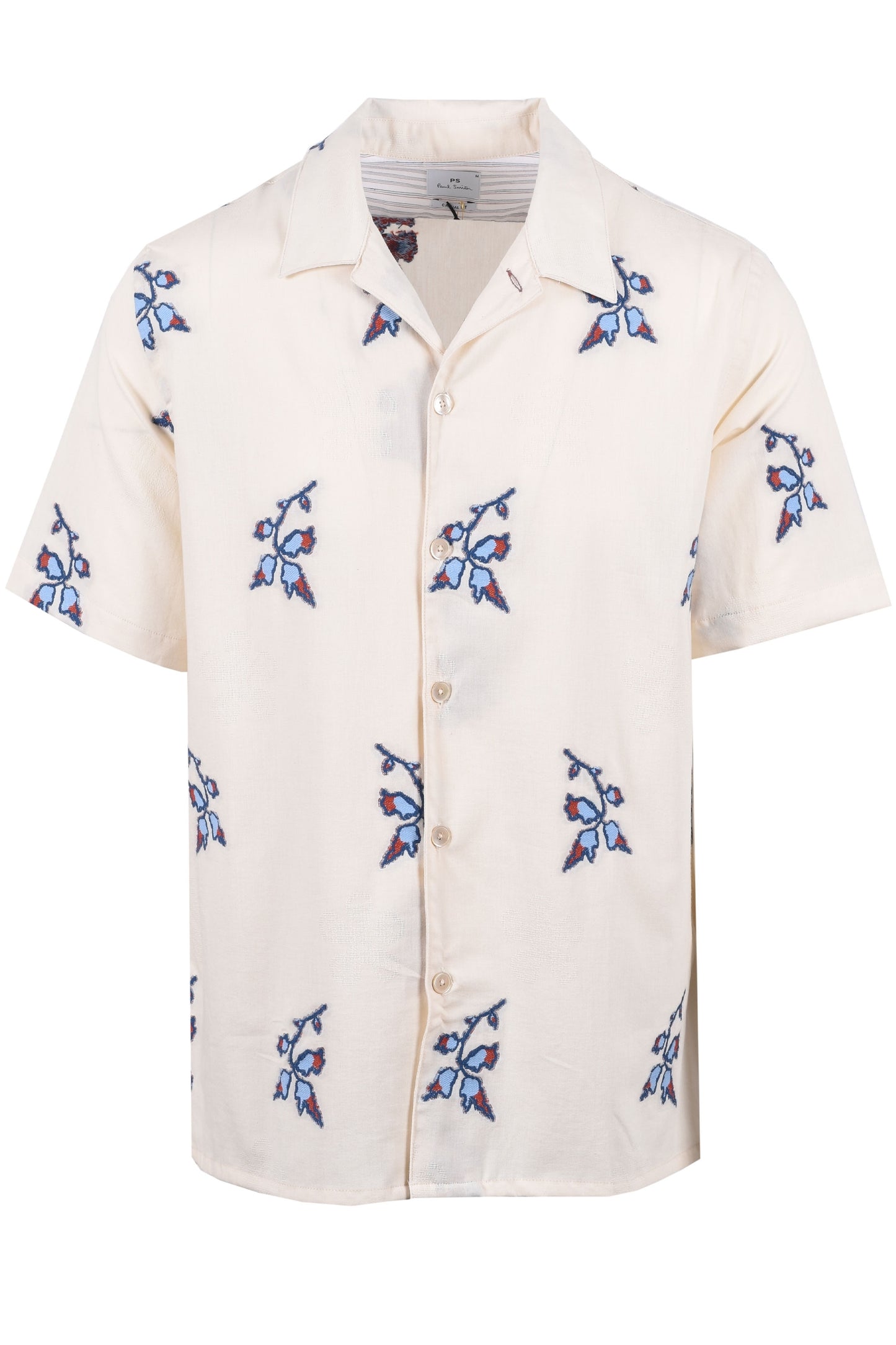 Camicia Paul Smith SS Casual Fit Bianco sporco