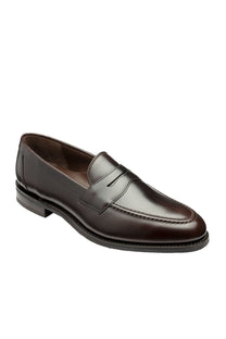 Loake Imperial Polished Penny Loafer Dark Brown Loake