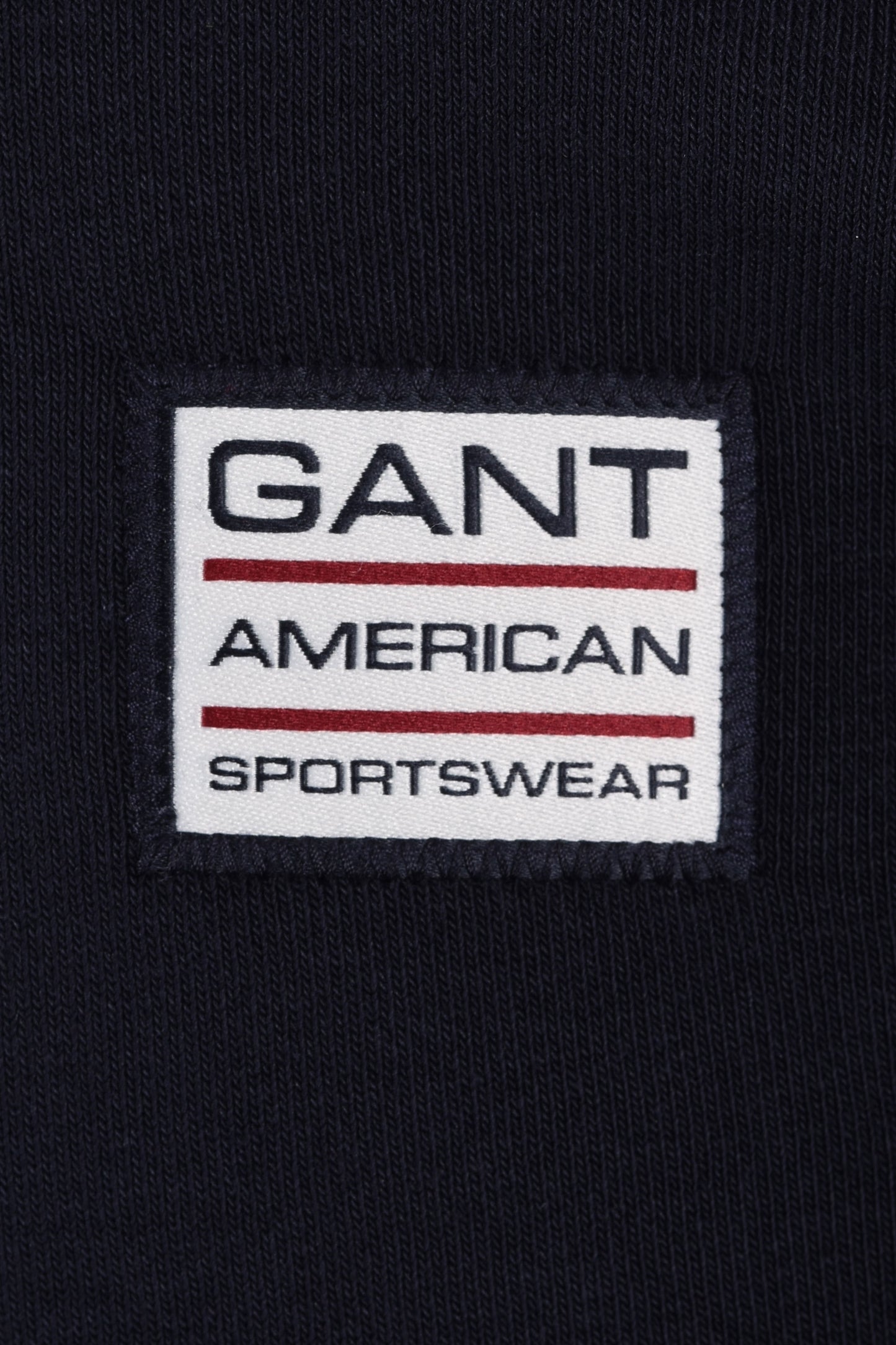 Gant Contrast Half Zip Evening Blue