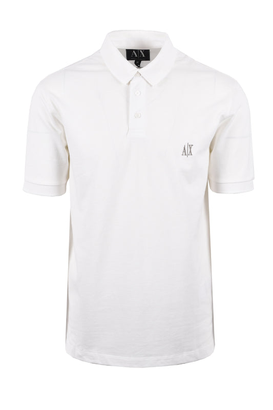 Armani Exchange Polo Regular Bianco Sporco