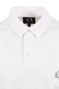 Armani Exchange Regular Polo Shirt Off White Armani Exchange