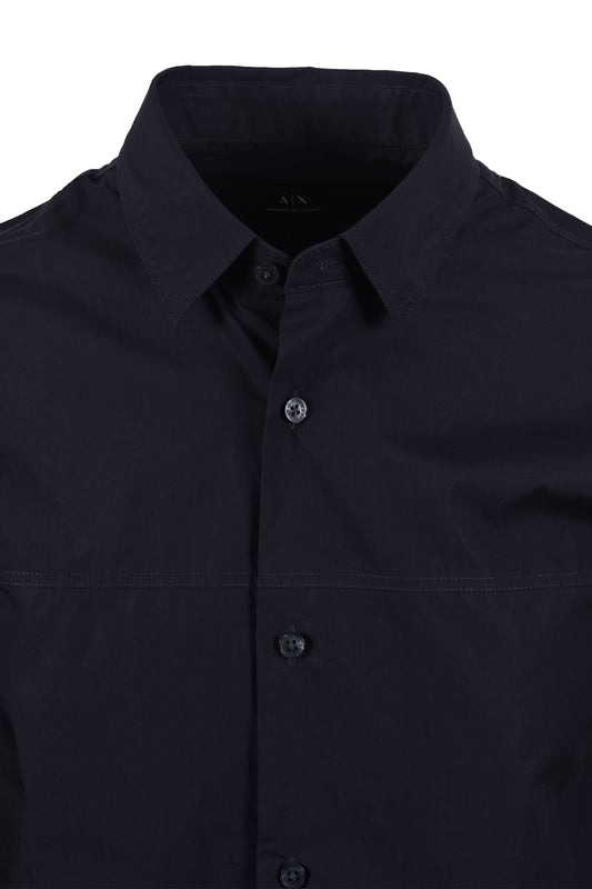Armani Exchange Camicia a maniche lunghe blu navy intenso