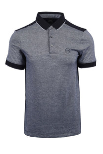 Armani Exchange Cotton Piquet Polo Shirt Navy Armani Exchange