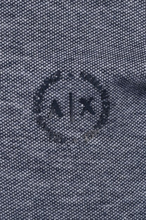Armani Exchange Cotton Piquet Polo Shirt Navy Armani Exchange