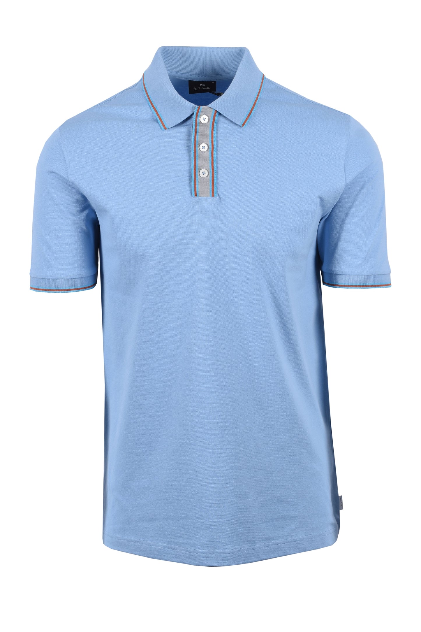 Paul Smith Reg Fit Tipped Polo Azzurro Chiaro
