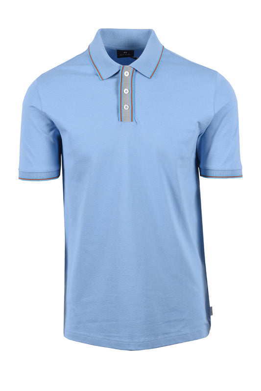 Paul Smith Reg Fit Tipped Polo Azzurro Chiaro