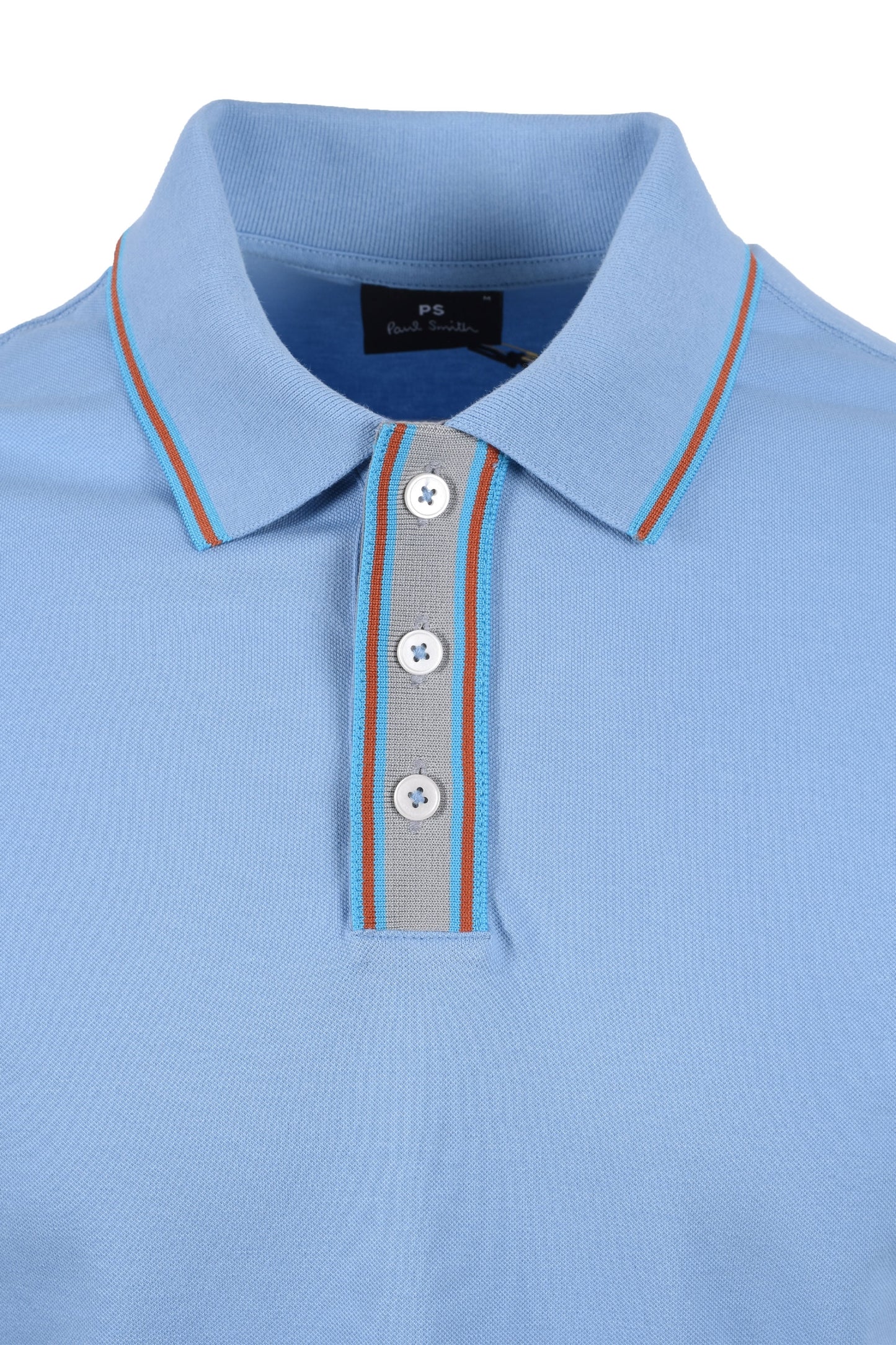 Paul Smith Reg Fit Tipped Polo Azzurro Chiaro