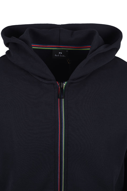 Paul Smith Zip Through Hoodie Dark Navy