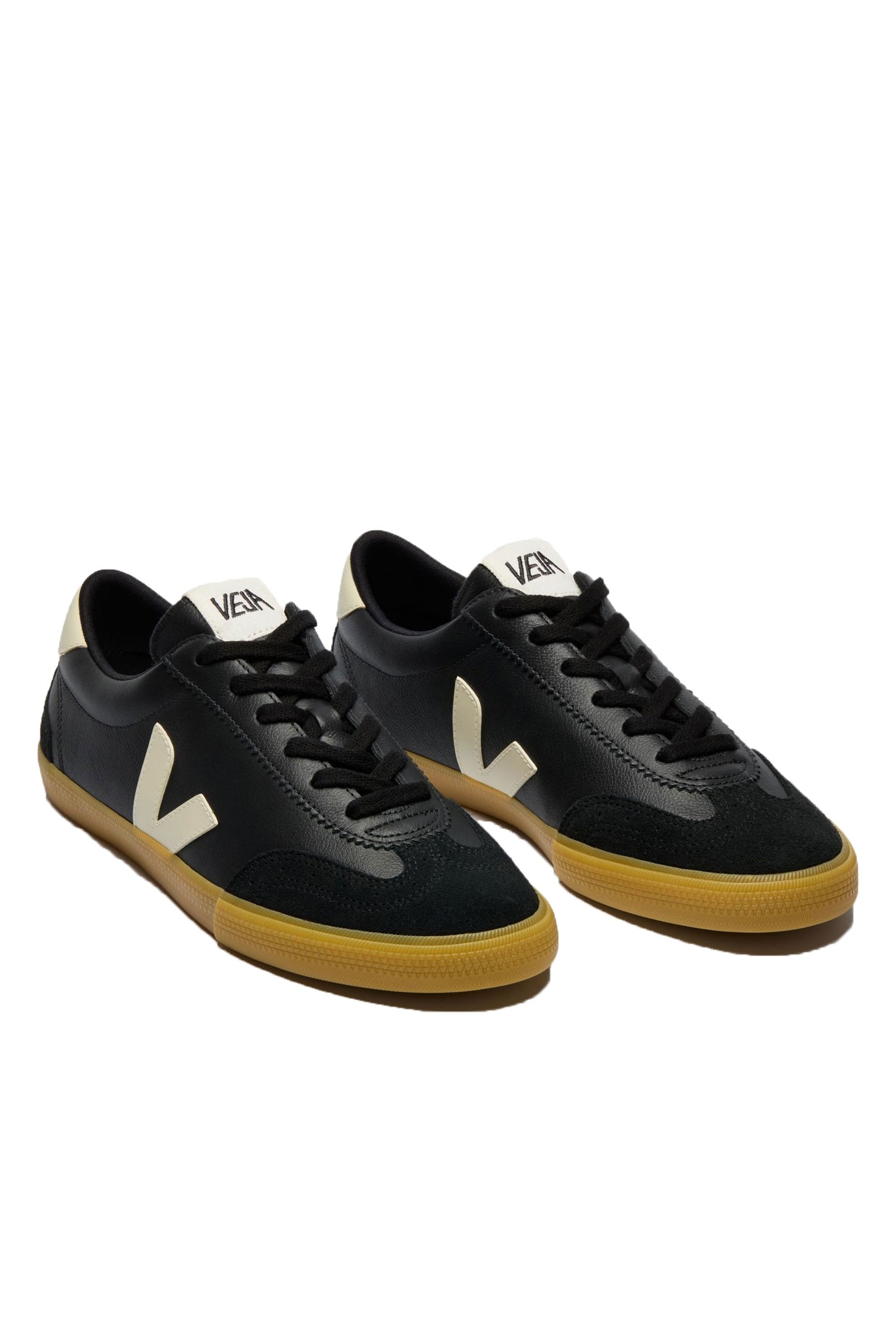 Veja Volley OT Leather Trainer Nero/Pierre