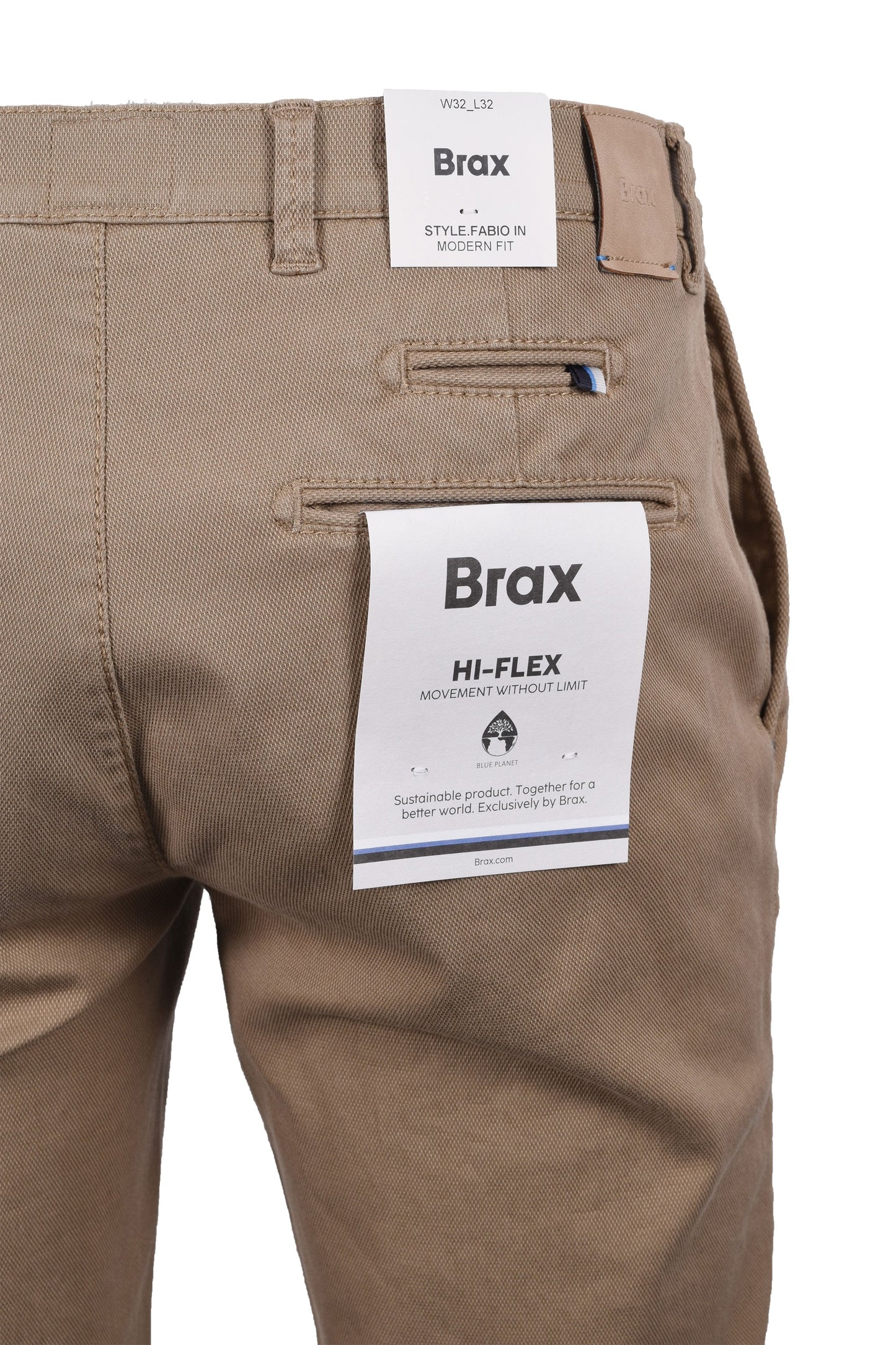 Brax Hi Flex Fabio Casual Trouser Sand