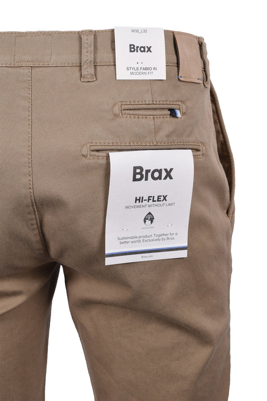 Brax Hi Flex Fabio Casual Trouser Sand