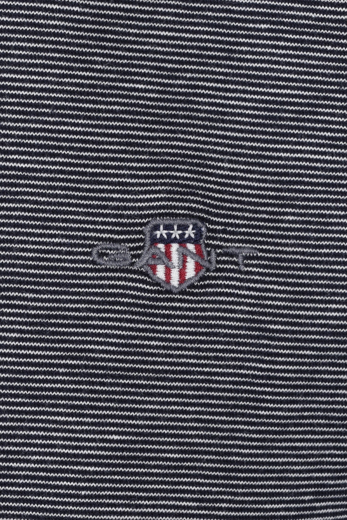Gant Small Stripe T Shirt Evening Blue