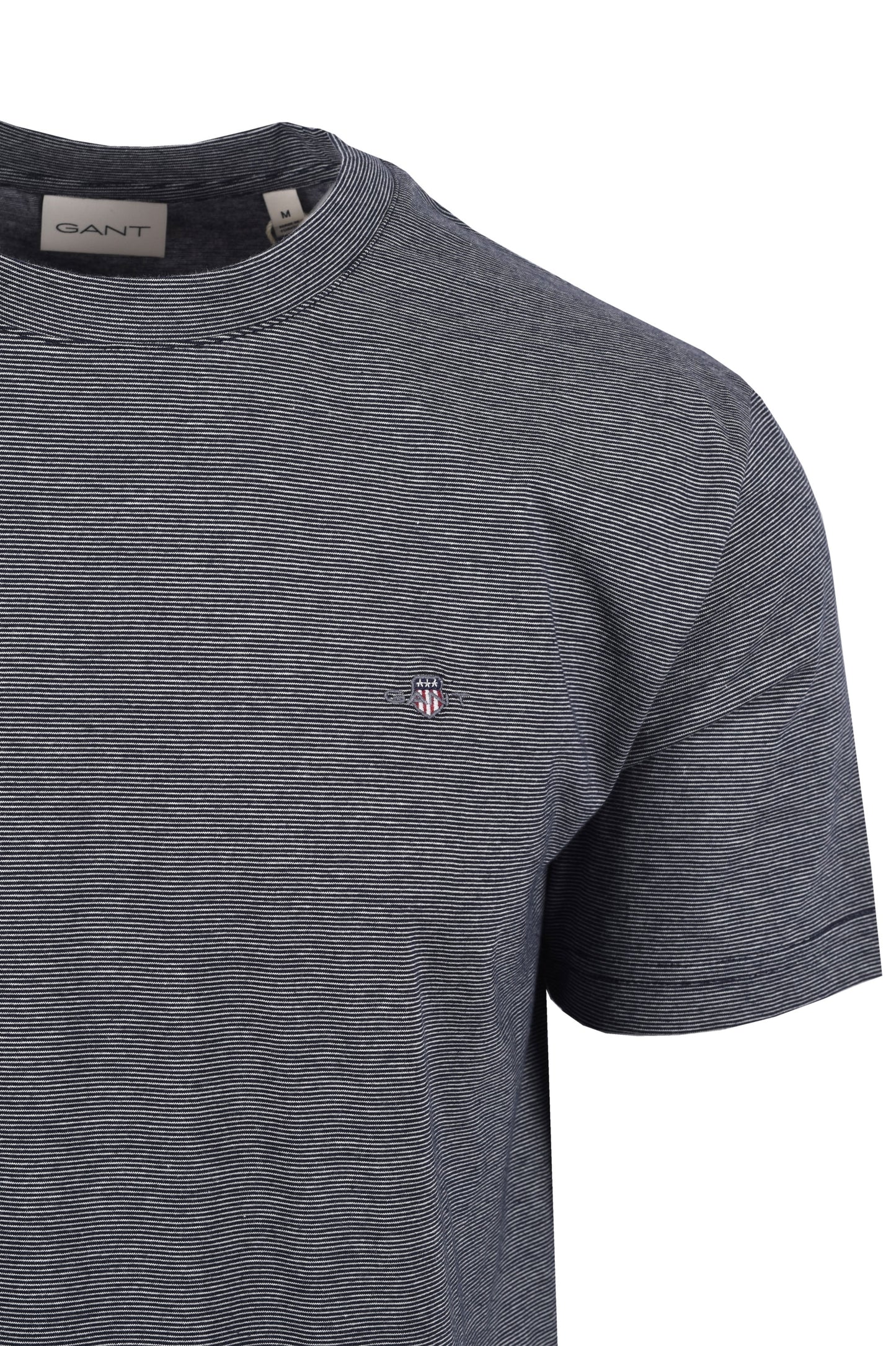 Gant Small Stripe T Shirt Evening Blue