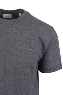 Gant Small Stripe T Shirt Evening Blue Gant